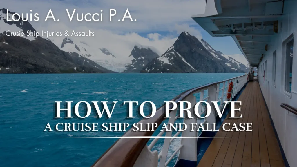 How to Prove a Cruise Ship Slip and Fall Case Image